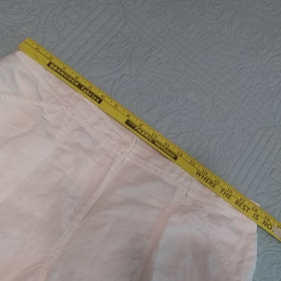 Chicos white linen capris - Picture 4 of 6